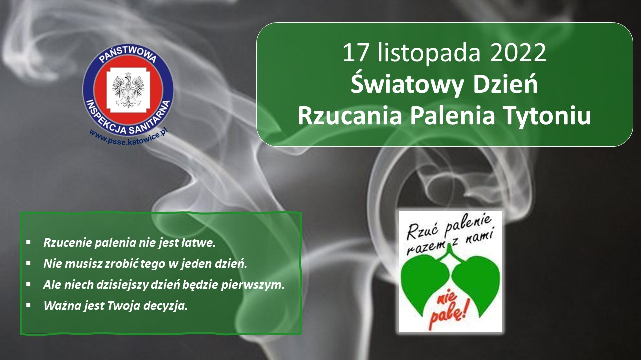 Światowy Dzień Rzucania Palenia Tytoniu -17.11.2023 r.