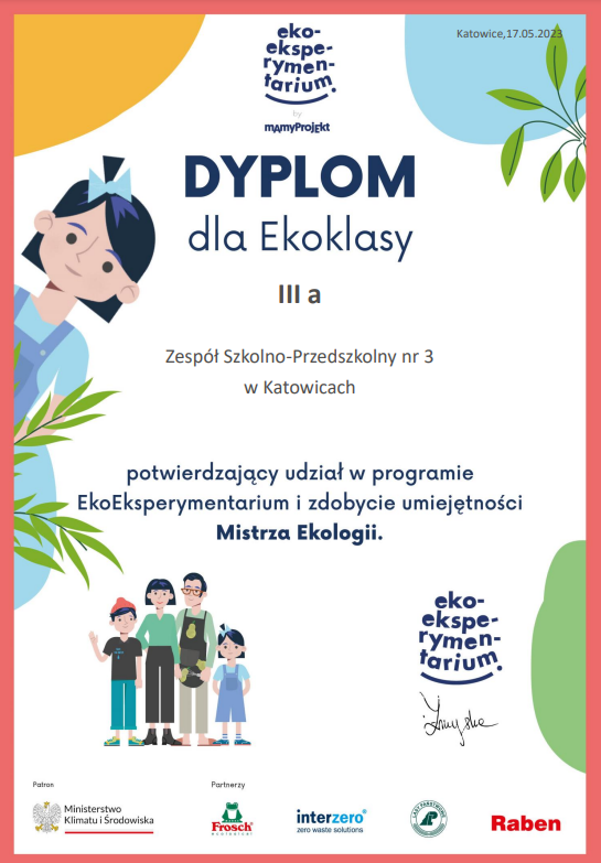Mistrzowie Ekologii – IIIA