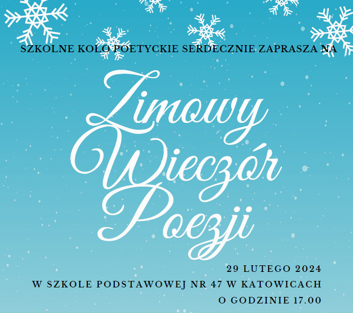 Zimowy Wieczór Poezji