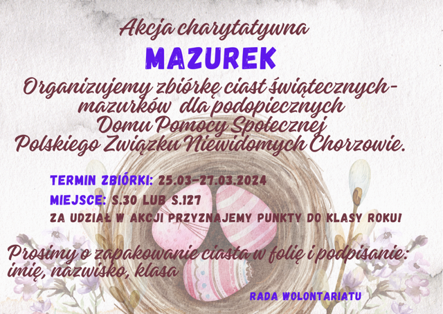 Akcja charytatywna „Mazurek”